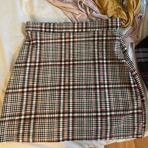 Plaid shein skirts